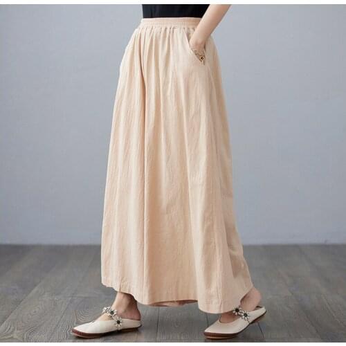 Newest women width legs cotton linen pants special fashion design legs parts trousers lady classic long pants high quality cloth