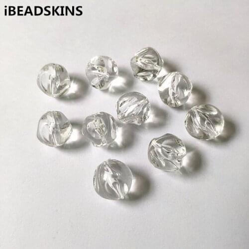 New arrival! 16mm 220pcs Clear acrylic irregular Pits round shape beads for Necklace,Earrings parts,hand Made Jewelry DIY