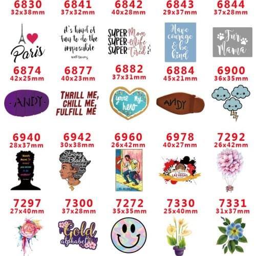 2018 new arrival Free shipping 30 pcs/package printed resin planar flat-back resins for Hair Bow Decoration PR6830