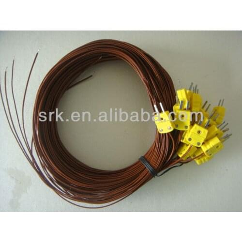 K Type Exposed thermocouple with Thermocouple Connector ,2*0.5mm, length 2000mm