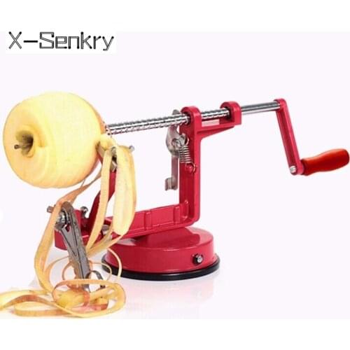 3 in 1 Apple Peeler Slicing Stainless Steel Fruit Machine Peeled Tool Creative Home Kitchen Vegetable Potato Slicer Cutter Bar