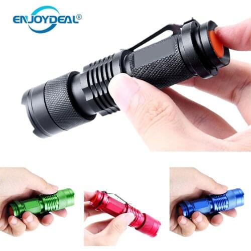 Mini Portable flashlight 2000 lumen flashlight Waterproof led Flashlight 3 Modes zoomable Torch Portable Light Q5 torch Hunting