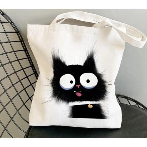 Ins Casual Cute Hedgehog Gothic Canvas Bag Japanese Ulzzang Large Capacity Harajuku Vintage Streetwear Women Shoulder Bags
