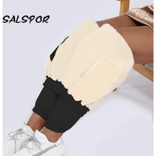SALSPOR Winter Warm Pants Black Autumn Woman Leggings Keep Warm Large Size Sexy Female Clothing Plus Velvet Thick Legging