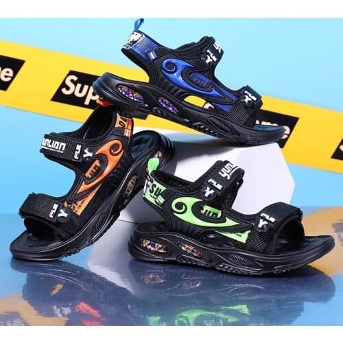 2021 New Kids Sandals Boys Beach Sandals Flats Breathable Anti-slippery High Quality Boys Sport Sandals Outdoor Children Shoes