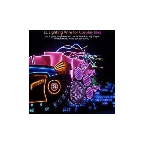 Led Dance Party Decor Car Lights Neon Tube LED Strip Wire Clothing Neon Led Costume Dance Halloween Christmas Flashing Suit