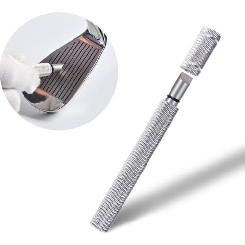 Golf Club Groove Sharpener Regrooving Cleaning Tool Golf Cleaner Improved Backspin and Ball Control Wedges and Irons