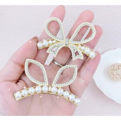 Hair clip-hair accessories-2021 new creative cat ears pearl diamond hair clip cute temperament side clip bangs clip female