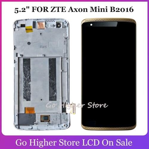 5.2" FOR ZTE Axon Mini B2016 LCD Display Touch Screen Digitizer Glass Panel Assembly + Frame