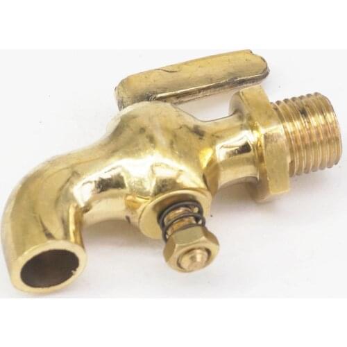 1/4" BSP Male Thread Bronze Antique vintage brass one handle faucet water tap Petcock Connection