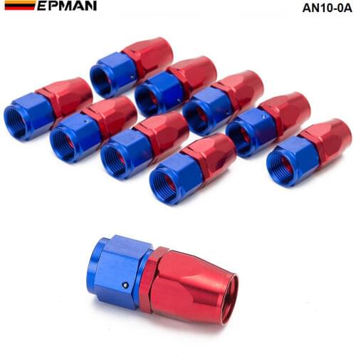 10PCS/LOT 0 degree ( Straight) AN10 Hose End Fitting Aluminum oil cooler hose fitting AN10-0A