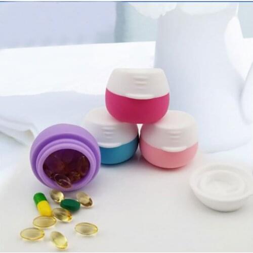 2019 Outdoor Travel Silicone Packing Box Portable Color Cosmetics Storage Box Jewelry Pill Box Cream Plaster Box Wholesale