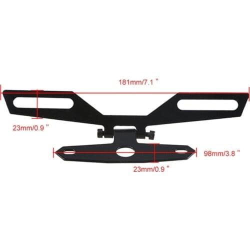 2021 New Motorcycle License Plate Bracket Taillight Fixed Folding Number Plate Frame Hold