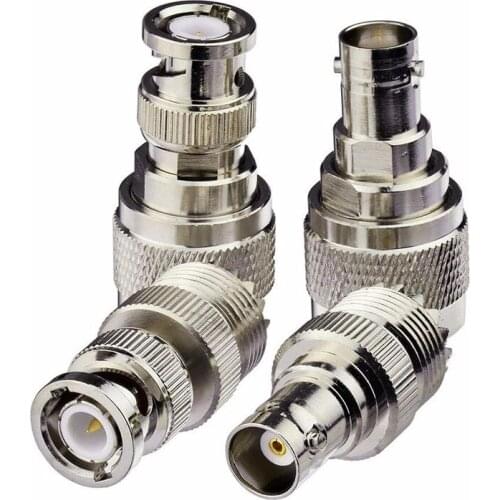 4Pcs TNC Male/Female to UHF Male/Female (PL259/SO239) RF Coaxial Coax Adapter Connector Kit