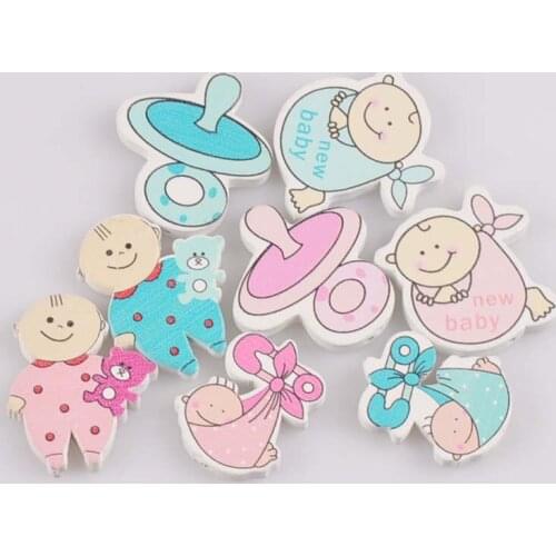 New Diy Accessories Childrens Wooden Toys Accessories Baby Series Blue Powder Wooden Beads Bottle Toy Car Loose Wood Wholesale