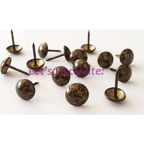 Free DHL shipping 3000pcs/lot 11mm Antique Crack Color Plated Home or Garden Decorative Tack, Hobnail, Upholstery Nail