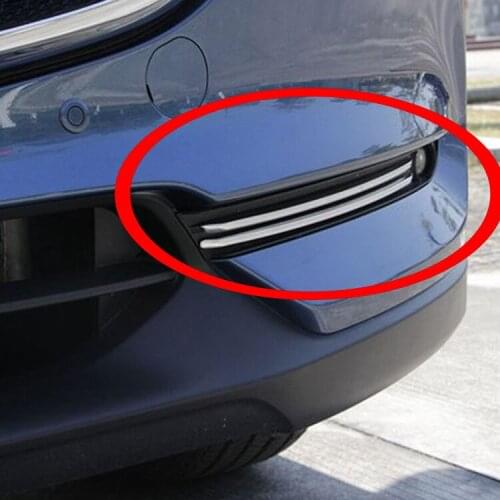 For Mazda CX-5 CX5 Accessories 2020 2019 2017 2018 Car Front Fog Light Trim Strip Decoration Cover Exterior ABS Chromium Styling