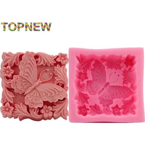 Butterfly Molds Non-Stick Fondant Sugar Jelly Jello Ice Lace Cake Decorating Tools Silicone Moulds C1910