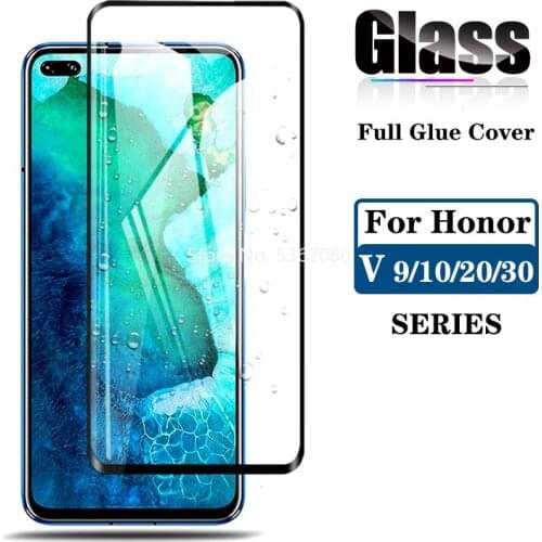 Honor V30 5G Phone Tempered Glass Protective Film for Huawei Honor V30 V20 V10 V9 ScreenProtector Full Cover Glass Honor View 30