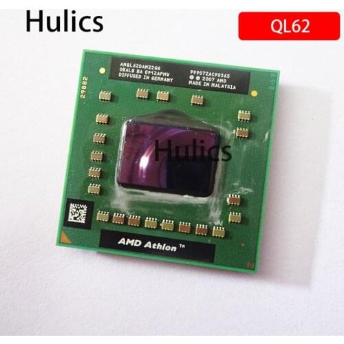Hulics Original 2007 AMD Athlon 64 X2 QL-62 QL 62 QL62 2.0 GHz Dual-Core Dual-Thread CPU Processor AMQL62DAM22GG Socket S1