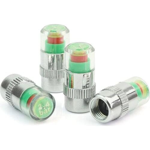 4Pcs Set Car Tire Pressure Cap Monitoring Cap Air Tyre Tire 36 PSI Wheel Dust Sensor Pressure Caps Monitor Car