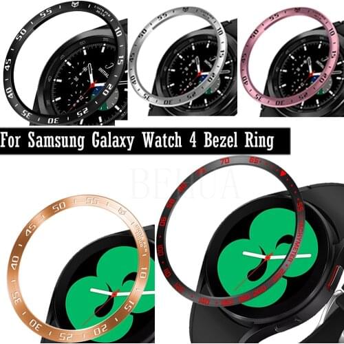 Bezel Ring Stainless Steel Cover For Samsung Galaxy Watch 4 Classic 42MM 46MM Case Protection Metal Case Speed Protector Shell