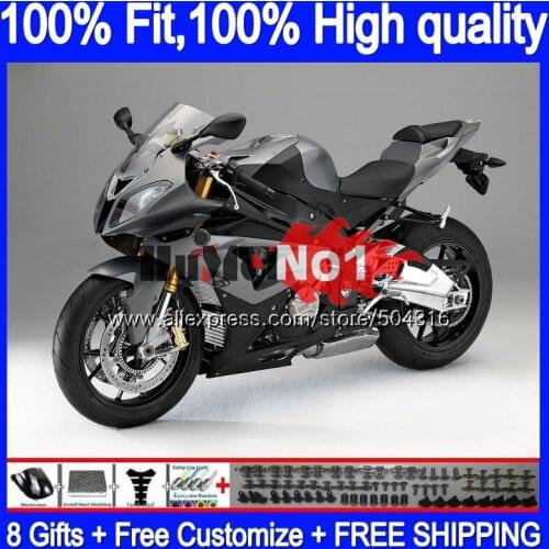 Injection Mold For BMW S 1000 RR S 1000RR 33MC.51 S1000 RR 2015 2016 2017 2018 S1000RR 15 16 17 18 OEM Fairings Kit silvery grey