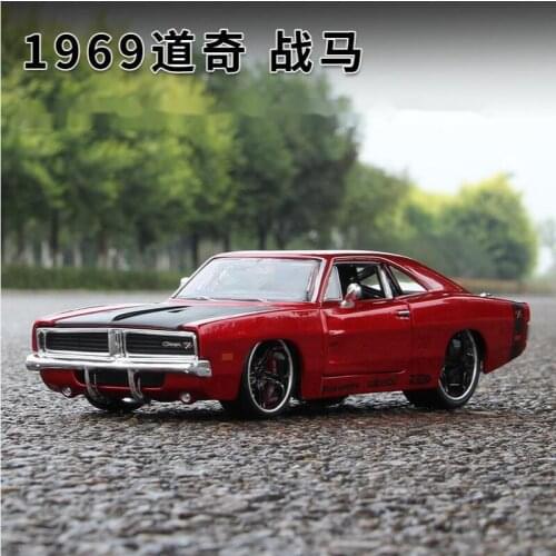 1:24 Dodge Charger R/T Classic Alloy Muscle Car Model Diecasts Metal Toy Sports Car Model Simulation Collection Childrens Gift