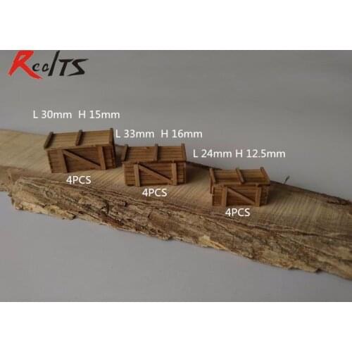 RealTS Scale 1/48 wood case model kit wood scenario model wood kit 12pcs wood ship model decoration kit