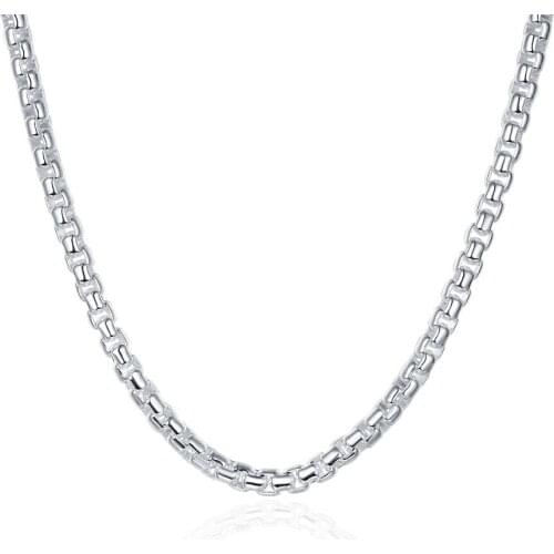 Fashion Trendsetting Silver Plated Necklace For Women Jewellery Supplier Unisex Jewelry Cute Style