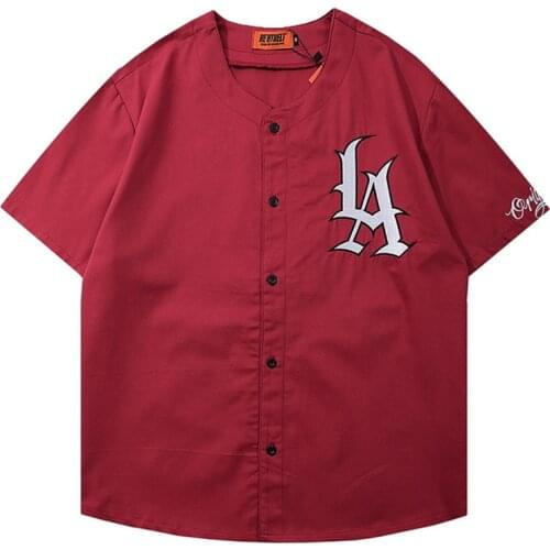 Mens Letters Embroidery Baseball Shirt Unisex Short Sleeve t shirts 2021 Summer Oversized T shirt 100%Cotton Womens O-neck Tops