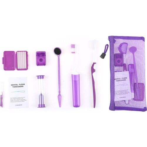 Oral Care Dental Teeth Orthodontic Kits Whitening Tool Suit Interdental Brush