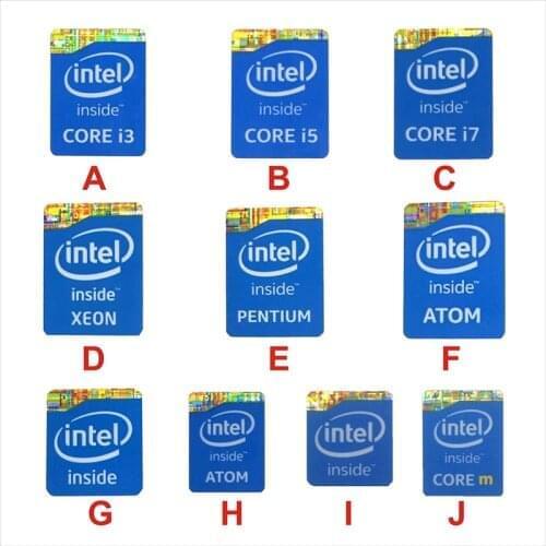 DIY Sticker Decoration Original Four Or Five Generation Cpu4 I3 I5 I7 Pentium Xeon Laptop Label Bulk Sales