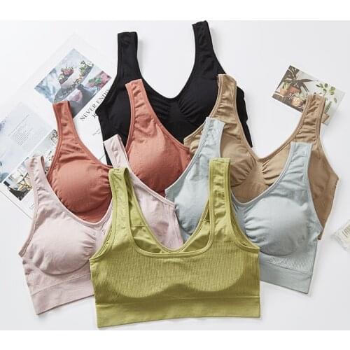 Underwear female summer plus fat version beautiful back wrapped chest wide shoulder strap vest female home maternity fitness