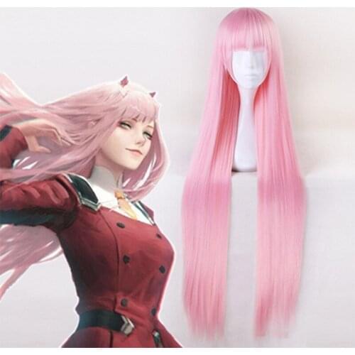 Anime Comic DARLING in the FRANXX Cosplay wig Strelitzia Apus Cosplay Wig Zero Two Synthetic wig CODE 002 Cosplay Girls Wig Hair