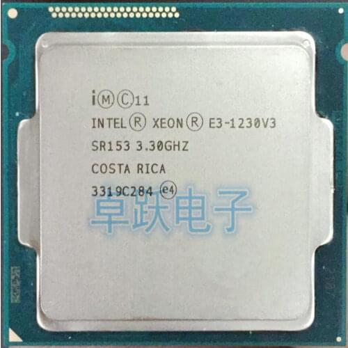 Intel Xeon Processor E3-1230V3 E3 1230V3 Quad-Core Processor LGA1150 Desktop CPU 100% working properly Desktop Proces
