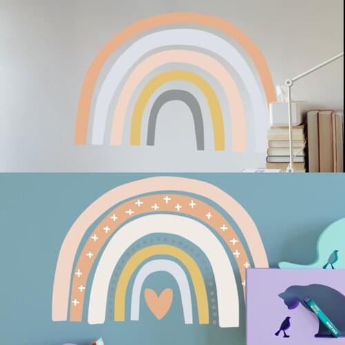 PVC seven rainbow wall paste childrens room wall decoration cute stickers room decoration bedroom Lovely room decor