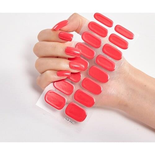 Christmas Dress Up Manicure Decoracion Foil Nail Art Stickers 2020 Women Pure Solid Color Self Adhesive Nail Sticker