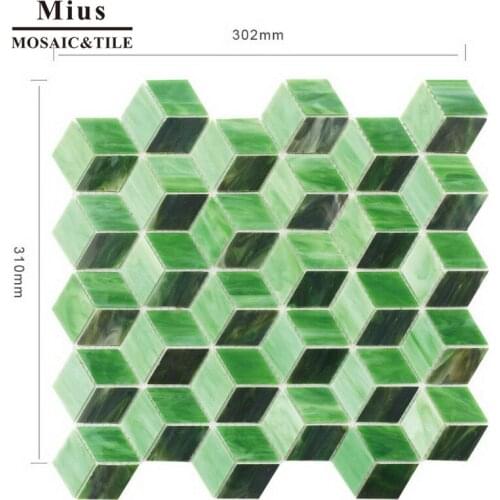 Tiffany glass mosaic tile