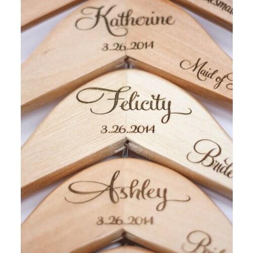 Bridal wedding hanger, wedding dress Custom engraved hanger, personalized Engraved wedding hanger, For Bride Bridesmaid Gift