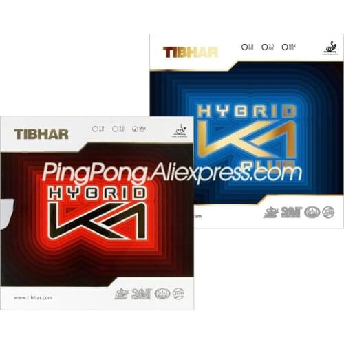 TIBHAR K1 Table Tennis Rubber (Forehand Offensive) Original TIBHAR HYBRID K1 PLUS Ping Pong Sponge