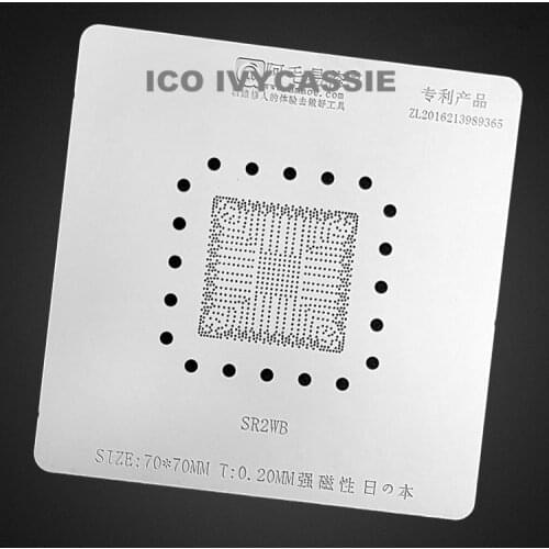 SR2WB Notebook BGA Stencil Reballing IC Pins Soldering Tin Plant Net Heating Template 0.20mm Thickness AMAOE Anti Drum-up