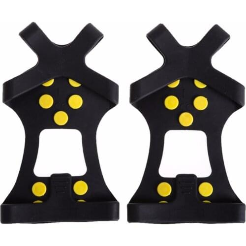 Outdoor Survival camping climb Gripper Anti Slip Ice Cleats Shoe Boot Grips Crampon Anti Slip Shoes Cover Non Slip Spikes Grips