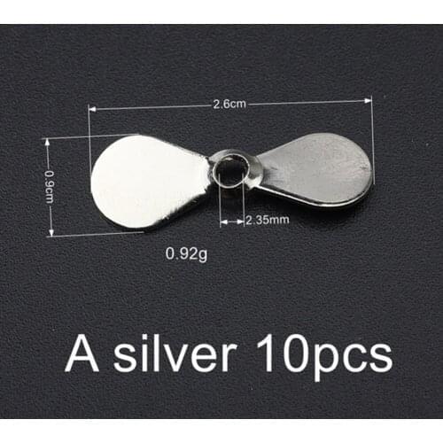 10Pcs Prop Blades Blades DIY Lures Prop Propeller Spin Spinner Topwater