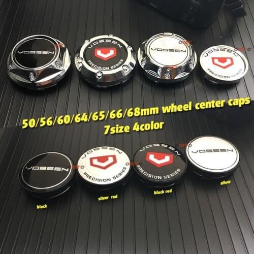 4pcs 50mm 56mm 60mm 64mm 65mm 66mm 68mm for Vossen Car Badge Emblem Stickers Car Wheel Center Cover Cap Hub Rim Auto Accessories