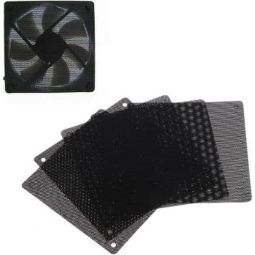 4PCS Computer PC Mesh PVC Fan Dust Filter Dustproof Case Cover Chassis Dust Cover Cooling Ultra Fine Mesh Net Cover 12*12cm