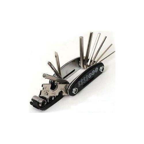 50pcs/lot Whole Sale 15 in 1 Multi-function Bicycle Bike Tool Repair Kit