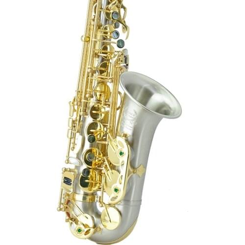 White brass bE saxophone Band playing falling tune E/F SAX alto Eb Sax professional playing alto saxophone free saxophone case