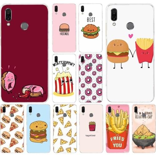 14AS BFF Best Friends Fries burger Soft Silicone Tpu Cover phone Case for huawei Honor 8 8a Prime 8s 8x 8 lite 9 9x 10 10i lite