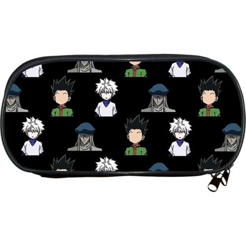 Hunter X Hunter Pencil Case Anime Cartoon Printing Kids Simplicity Pencil Case Student Storage Bag Stationery Storage Bags